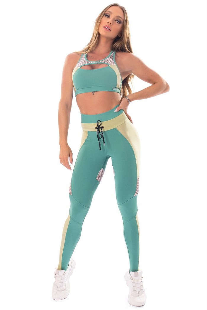 Legging Fusion Verde Menta Let´s Gym 1411MT
