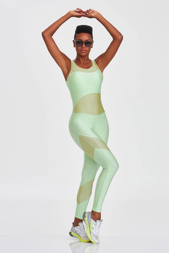 Macacão Atlanta Assimétrico Verde Caju Brasil 012.100