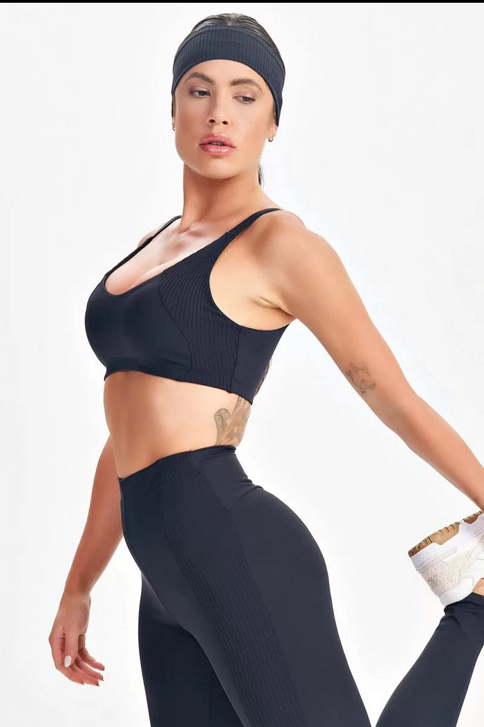 Top Radiant Preto - Let´s Gym