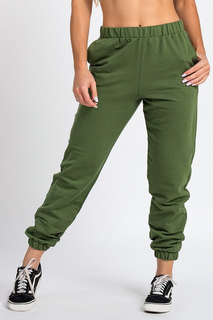 Calça Jogger Color Feminina Verde Militar