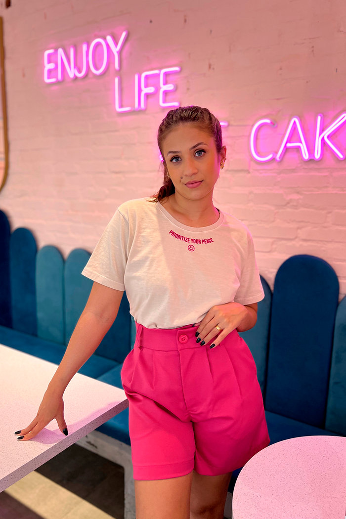 Shorts de Alfaiataria Suzy Rosa Luxo Urbano