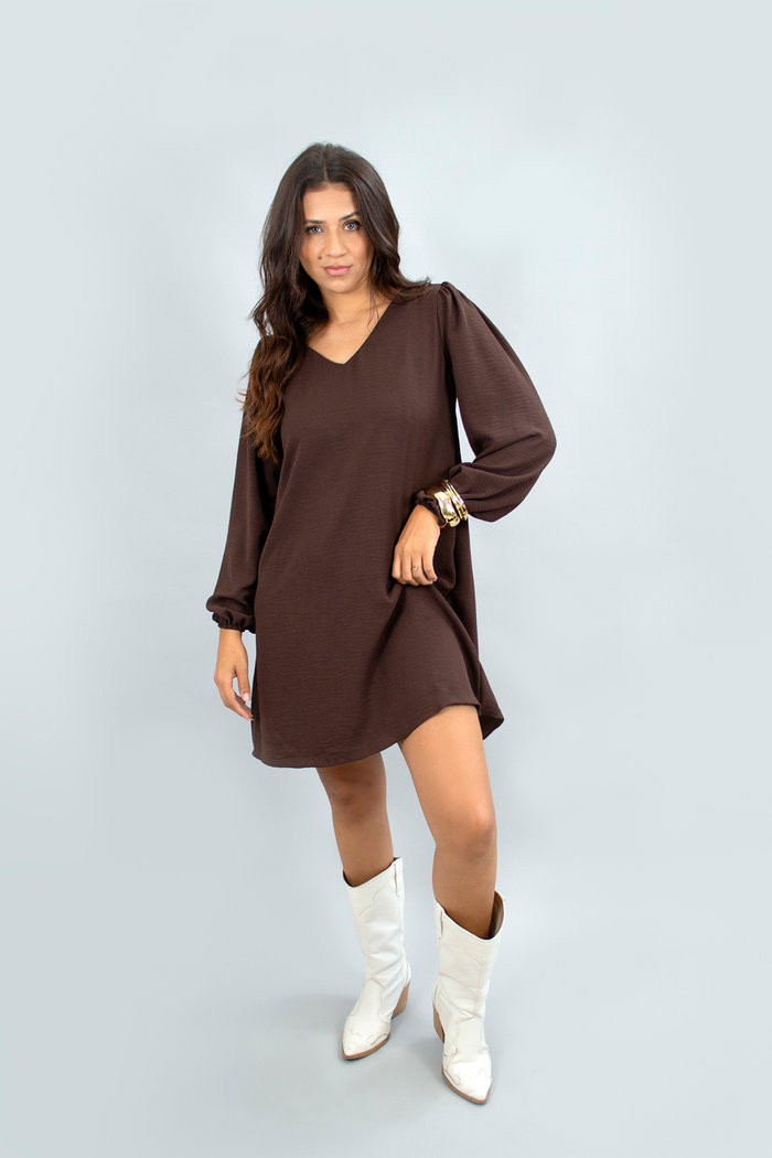 Vestido Serena  Avelã