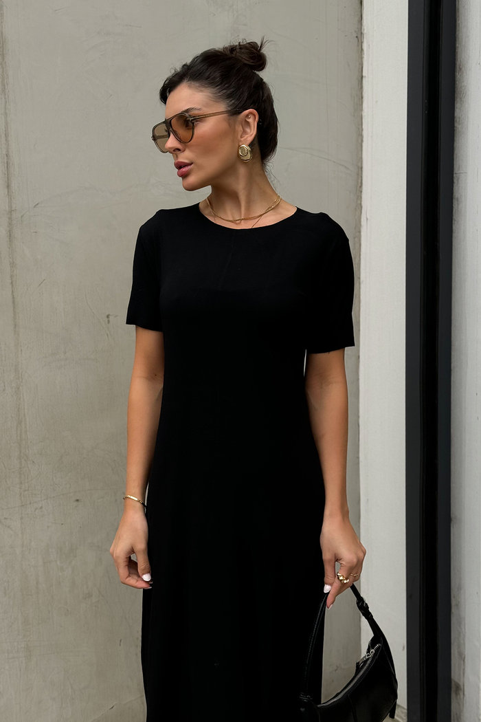 Vestido Longo Brenda Preto