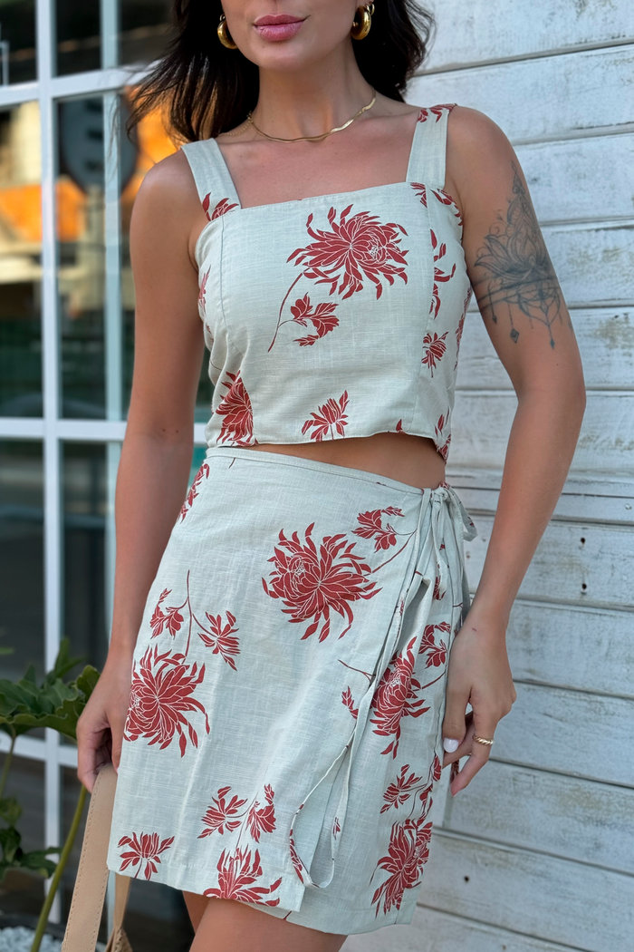 Top Coimbra Floral Luxo Urbano