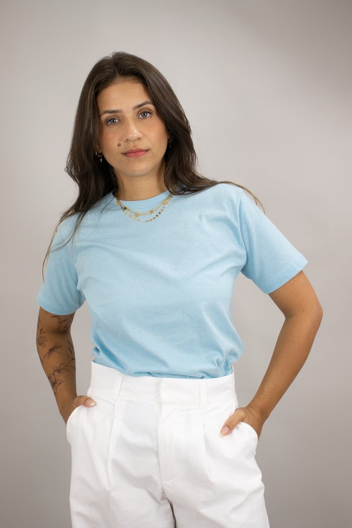 T-shirt Tradicional Lisa Azul Luxo Urbano