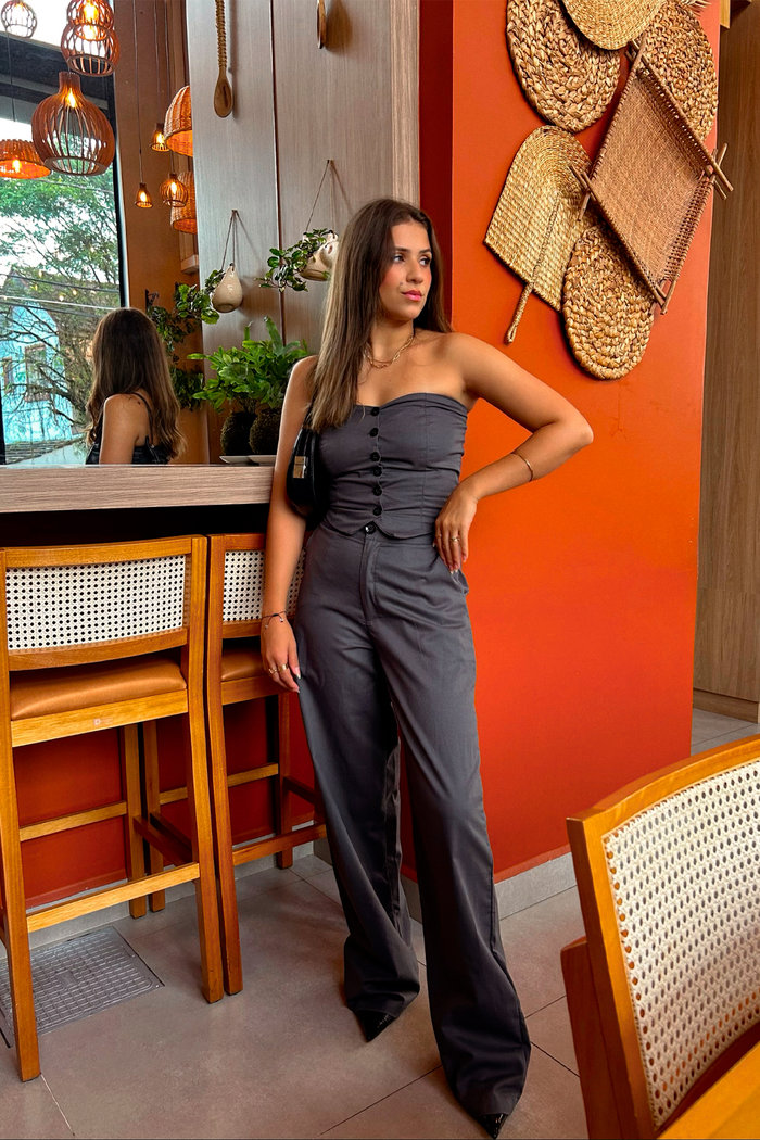 Calça Alfaiataria Katia em Linho Luxo Urbano