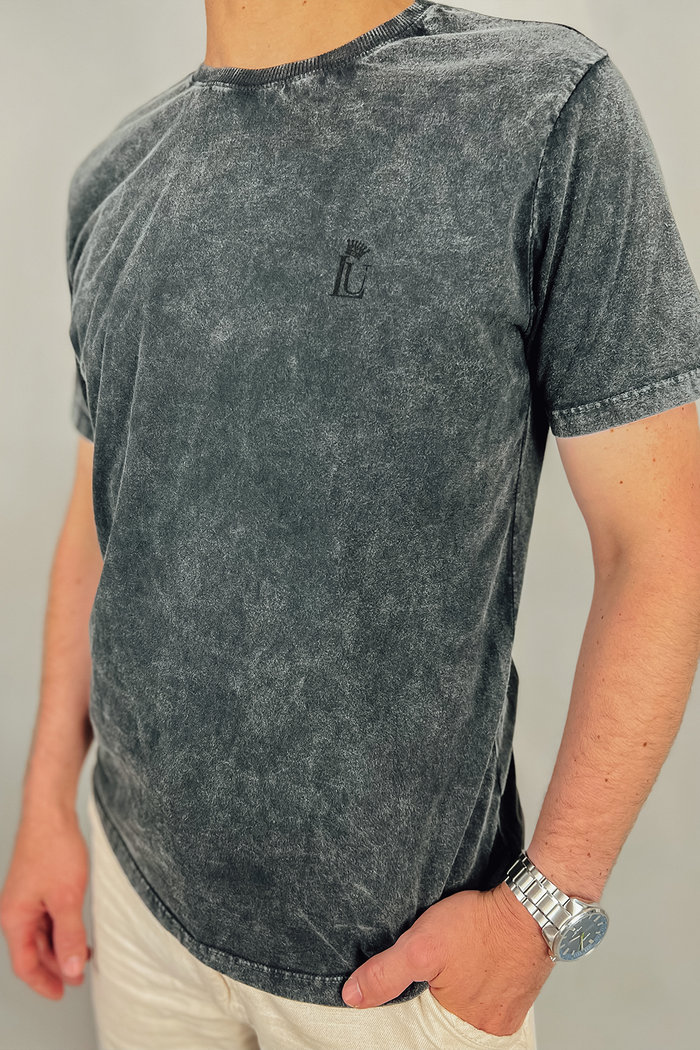 Camiseta Masculina Marmorizada Preta Luxo Urbano