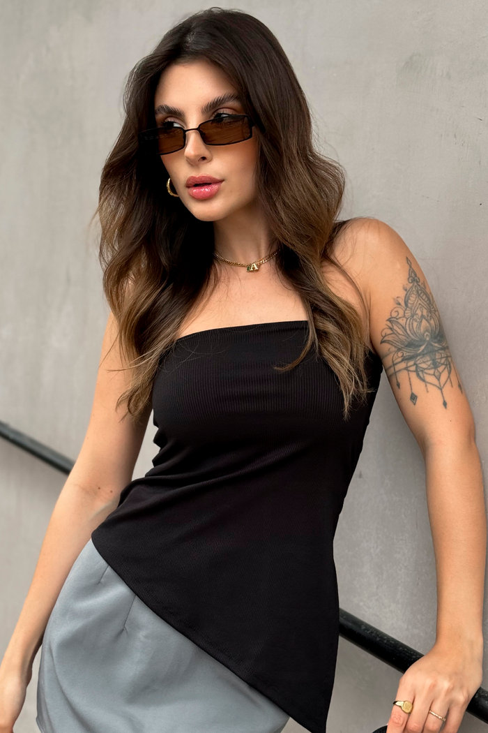 Blusa Sem Alça Luxo Urbano