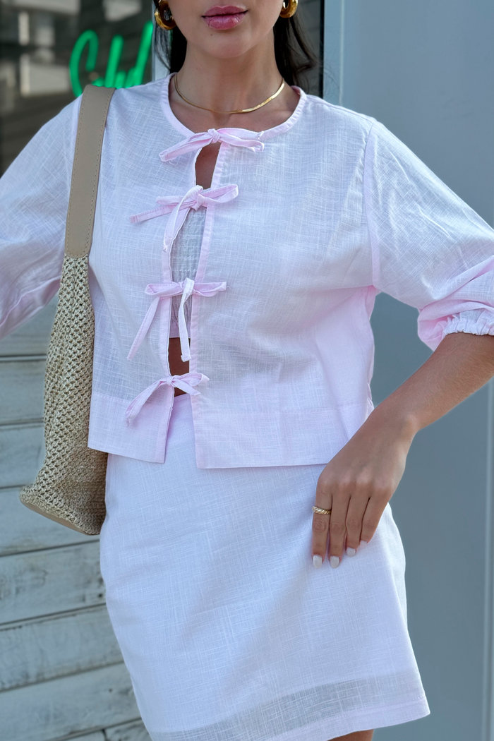 Blusa De Amarração Com Top Faixa Luxo Urbano