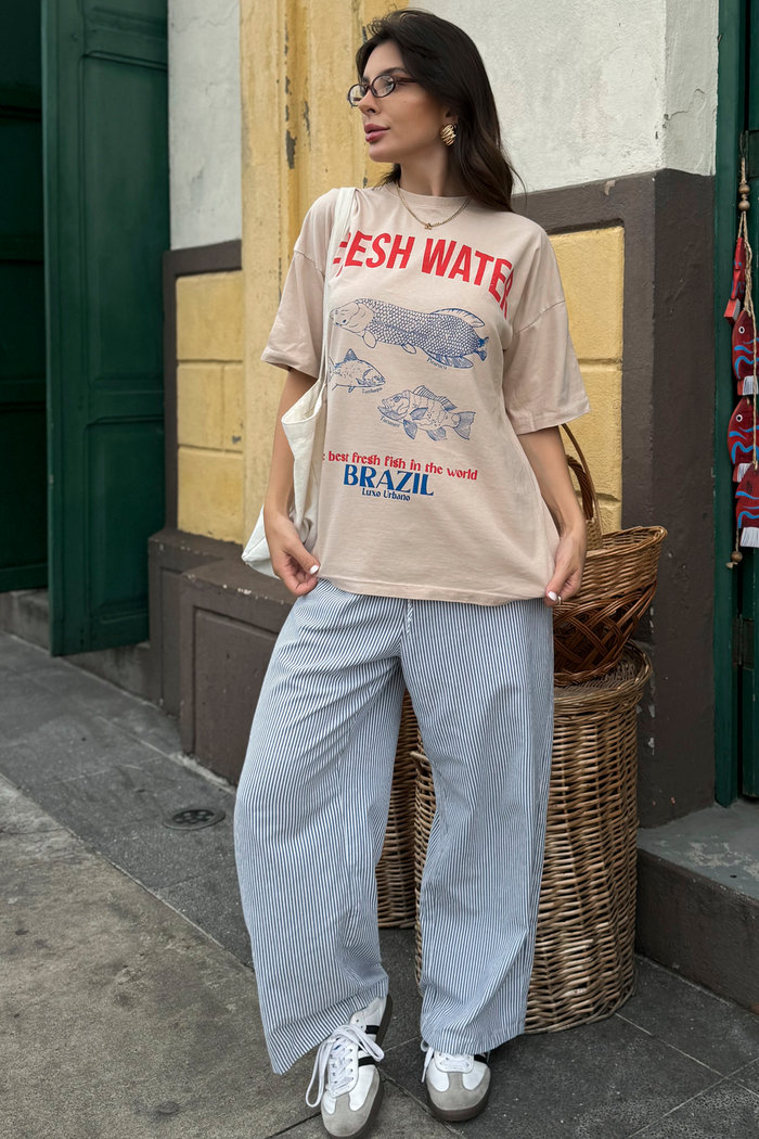 T-shirt Oversized Fresh Water Luxo Urbano