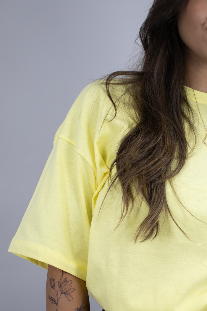 T-shirt Oversized Lisa Amarelo Luxo Urbano