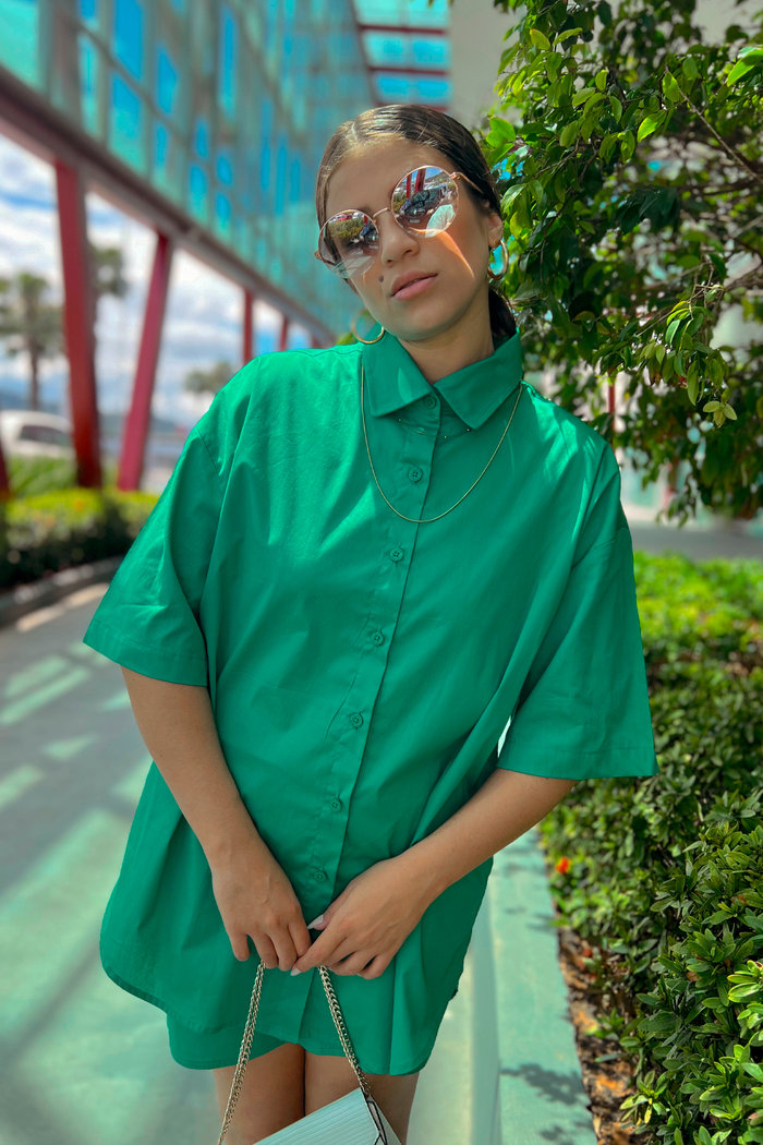 Camisa Mariana Verde Luxo Urbano