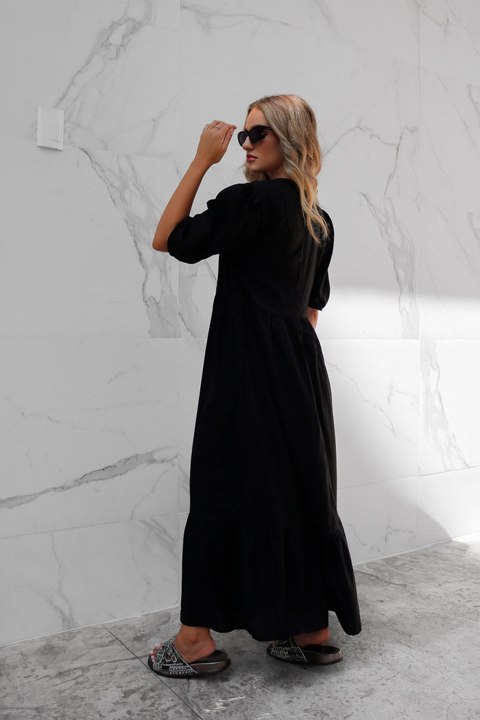 Vestido Victoria Luxo Urbano Preto