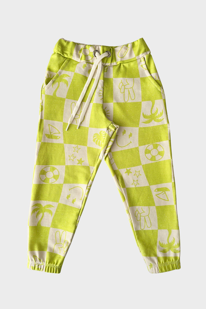 CALÇA UNISSEX MOLETINHO QUADRI VERDINHO