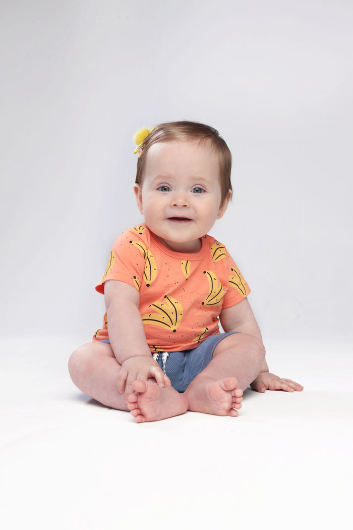 CAMISETA UNISSEX BEBÊ BANANINHAS