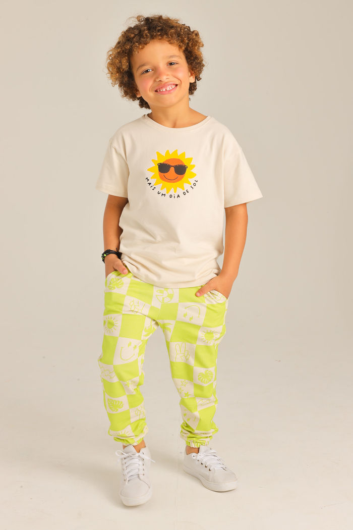 CALÇA UNISSEX MOLETINHO QUADRI VERDINHO