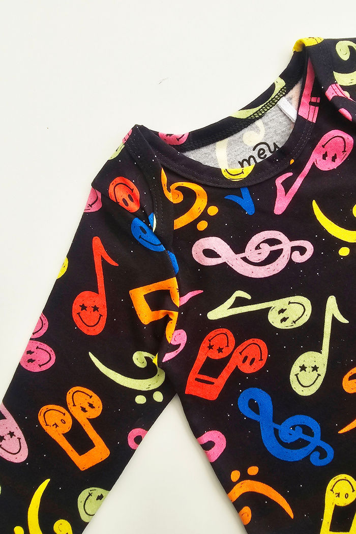 BODY UNISSEX BEBÊ NOTAS