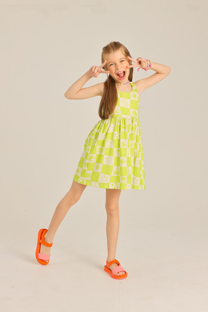 VESTIDO ALCINHA QUADRI VERDINHO