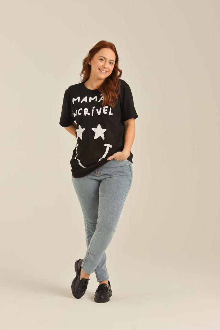 CAMISETA ADULTO MAMÃE INCRÍVEL