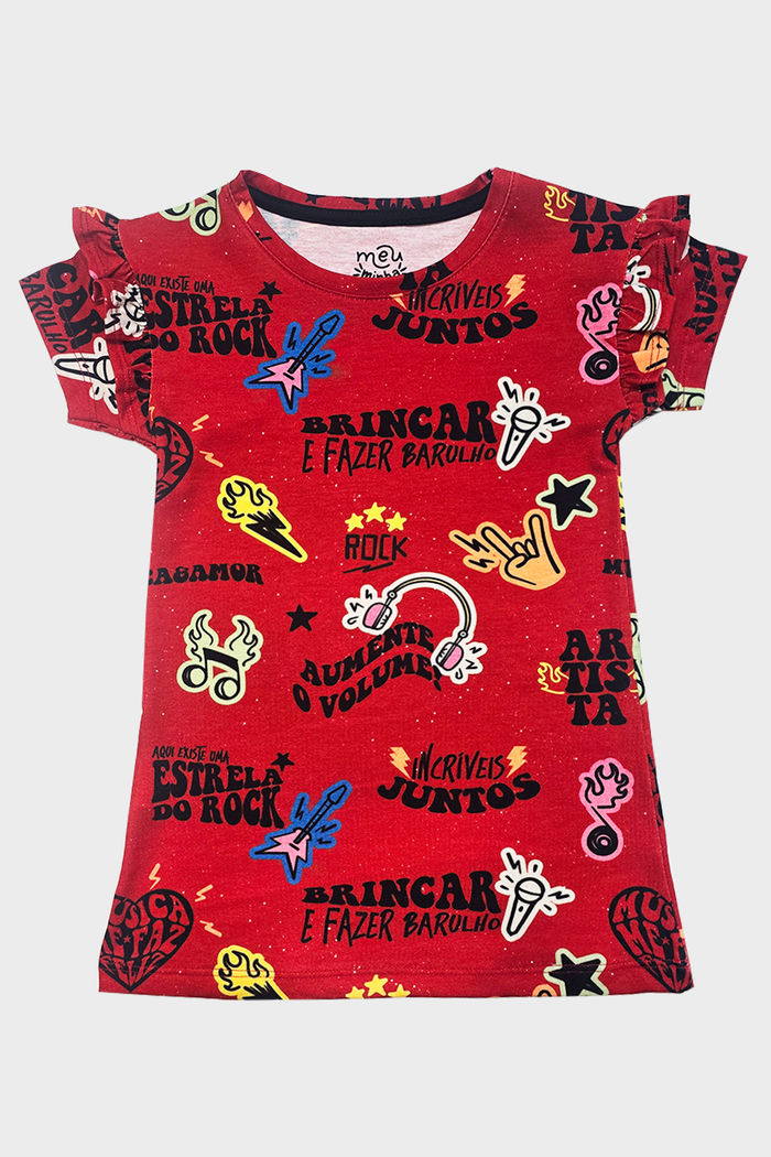 VESTIDO BABADOS ARTISTA (SEGUNDA QUALIDADE)