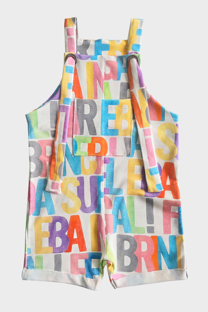 JARDINEIRA UNISSEX CURTA FELICIDADE