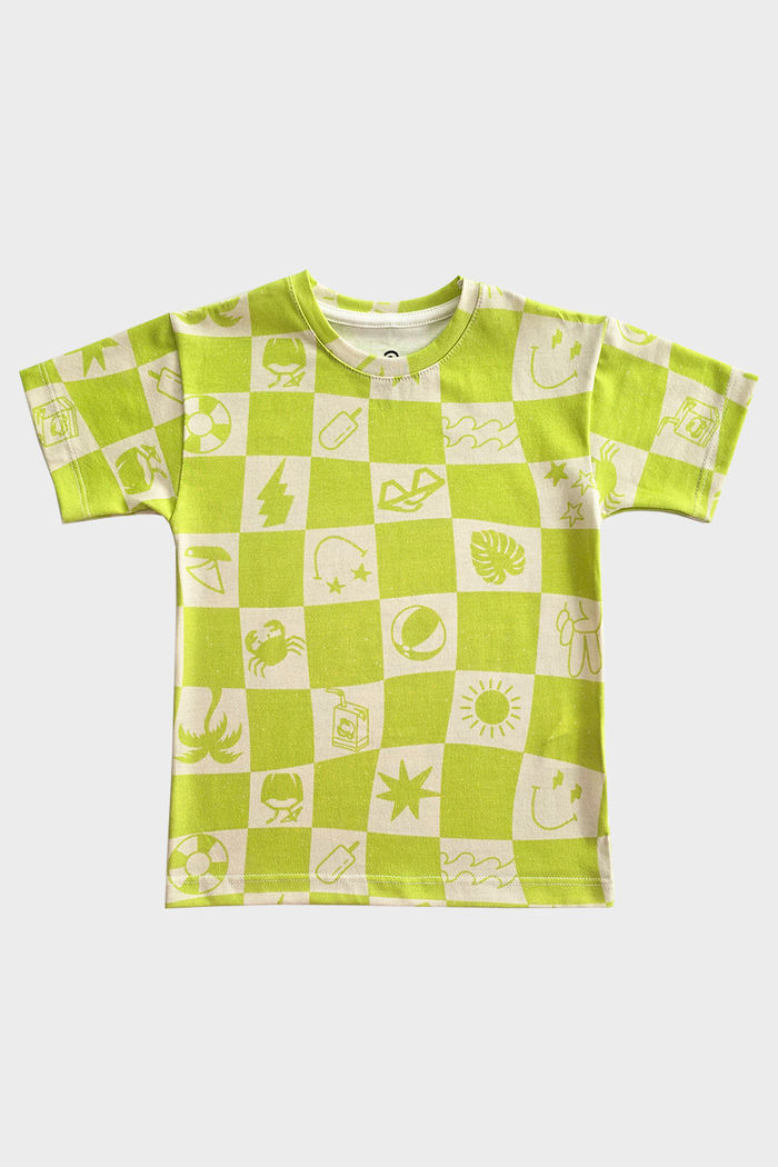 CAMISETA UNISSEX QUADRI VERDINHO