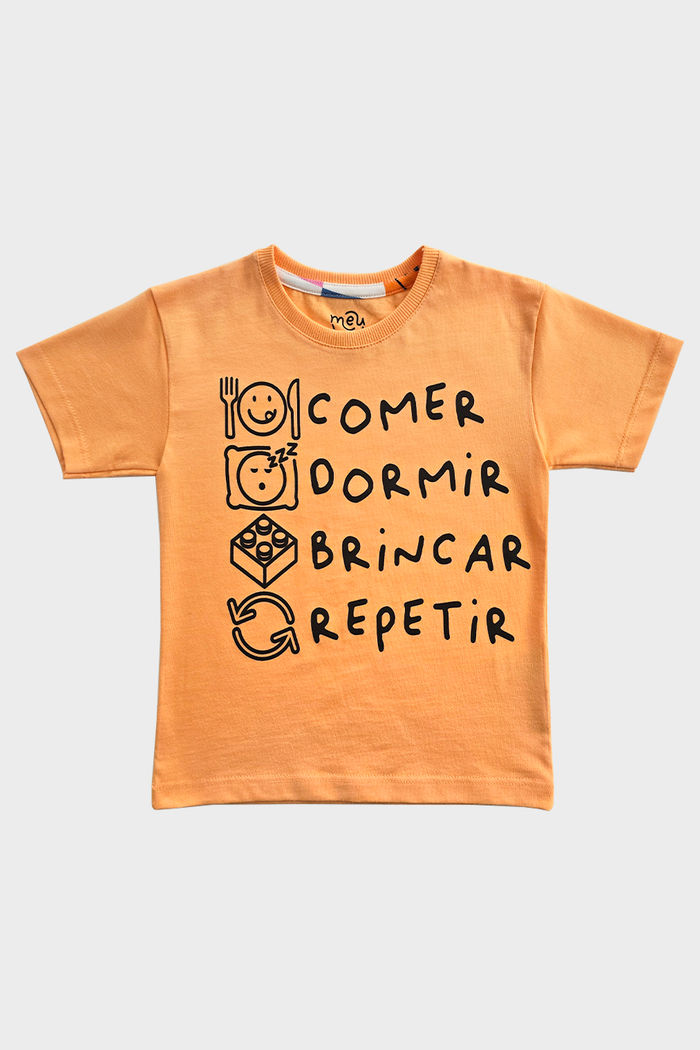CAMISETA UNISSEX LARANJA ROTINA (SEGUNDA QUALIDADE)