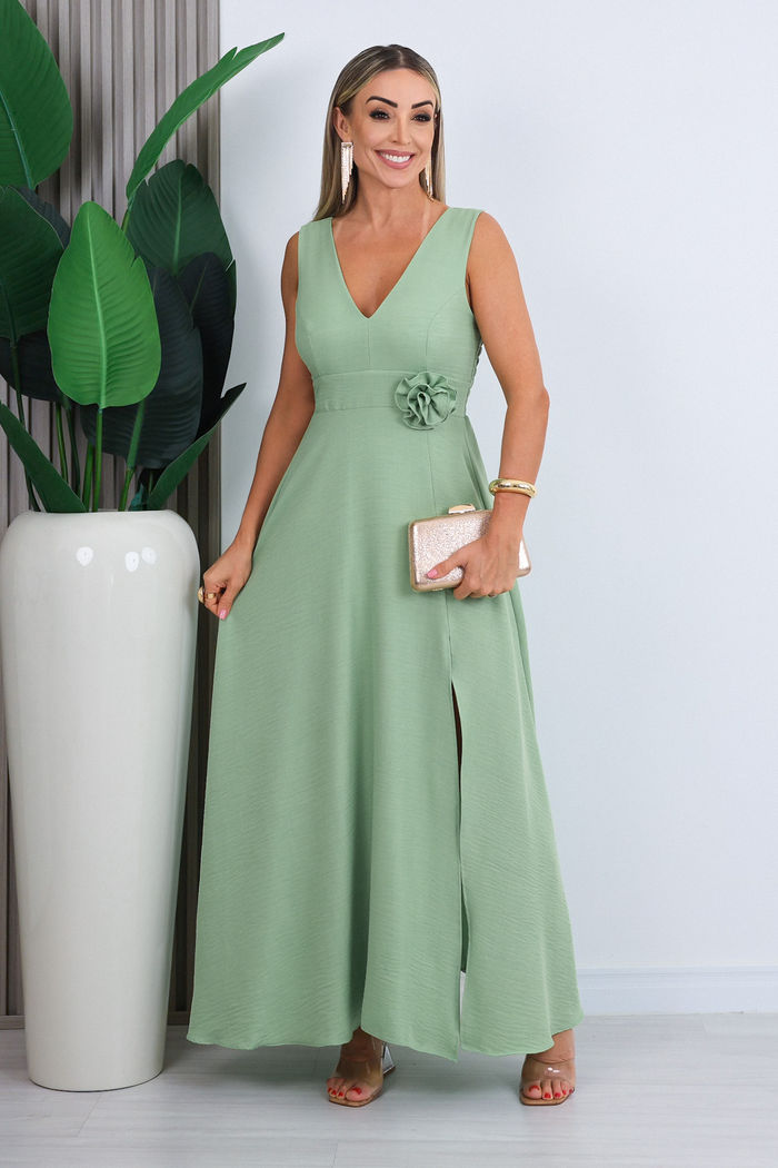 VESTIDO LONGO VIRGINIA - VERDE