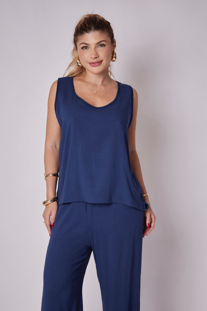 Regata Valentina Azul Marinho