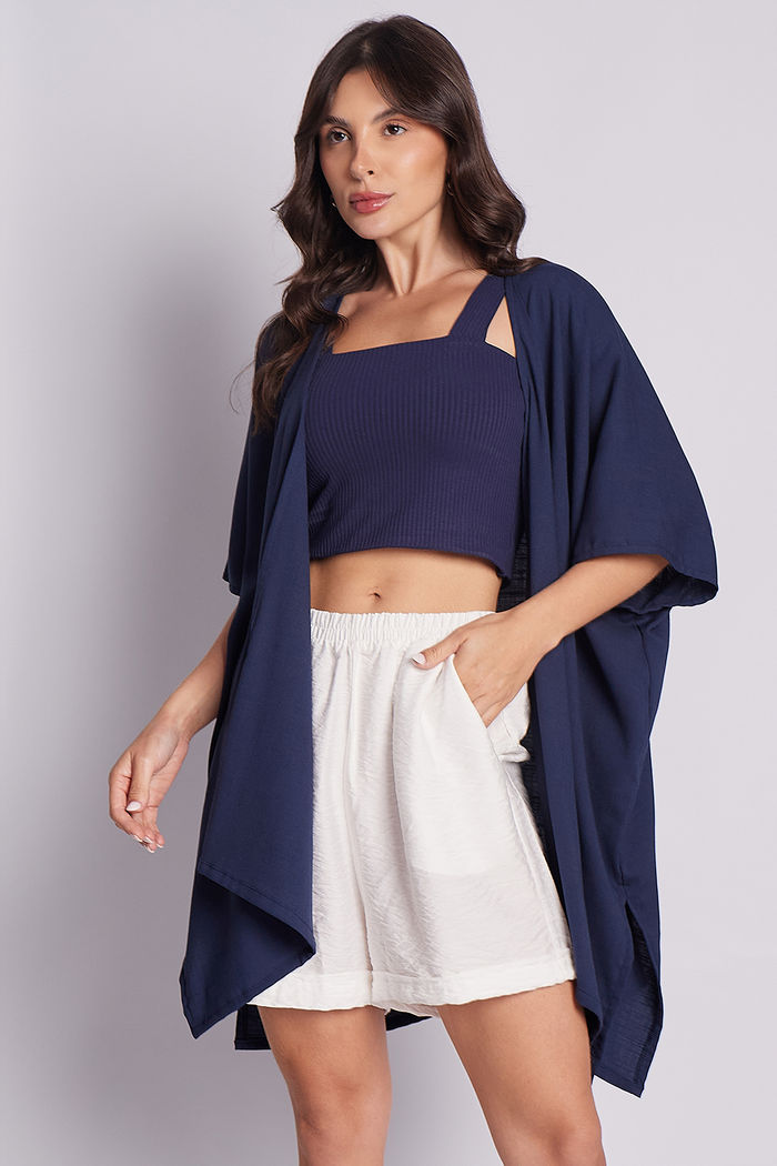 Kimono Eli Azul Marinho
