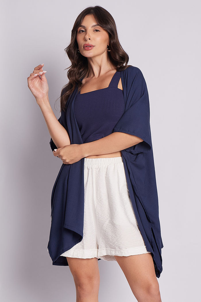 Kimono Eli Azul Marinho