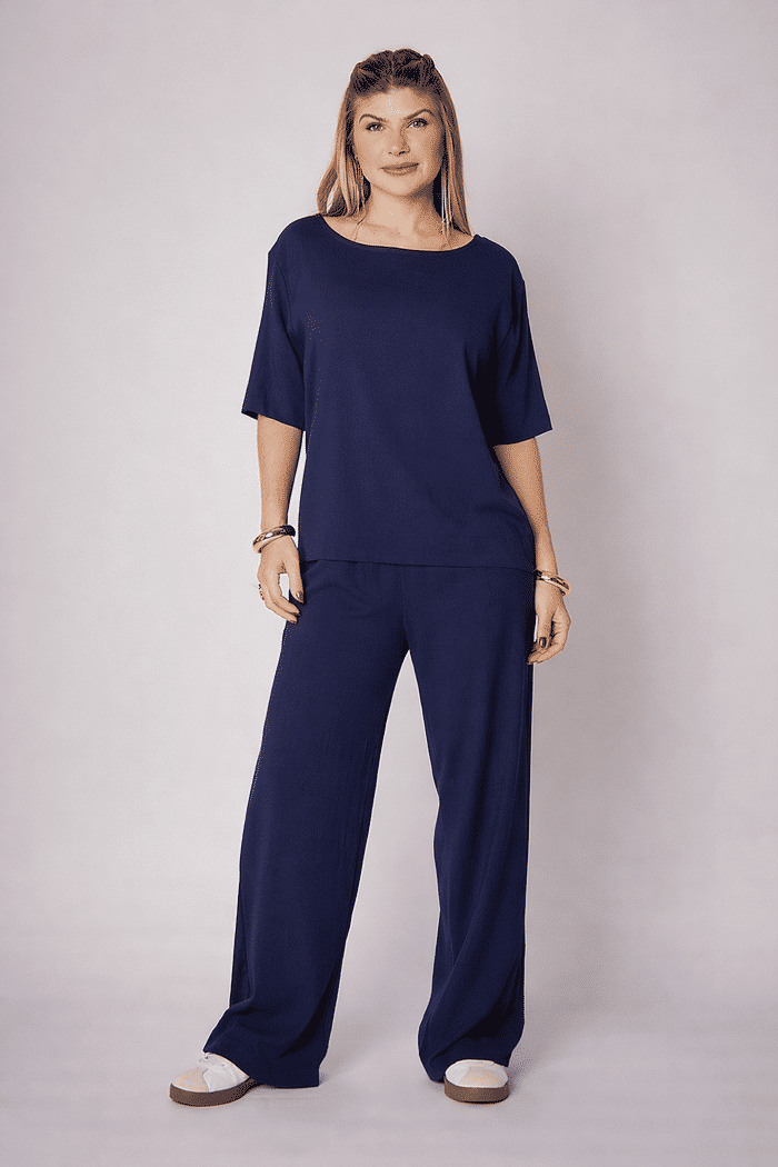 Conjunto Chloe Azul Marinho - 2 Peças