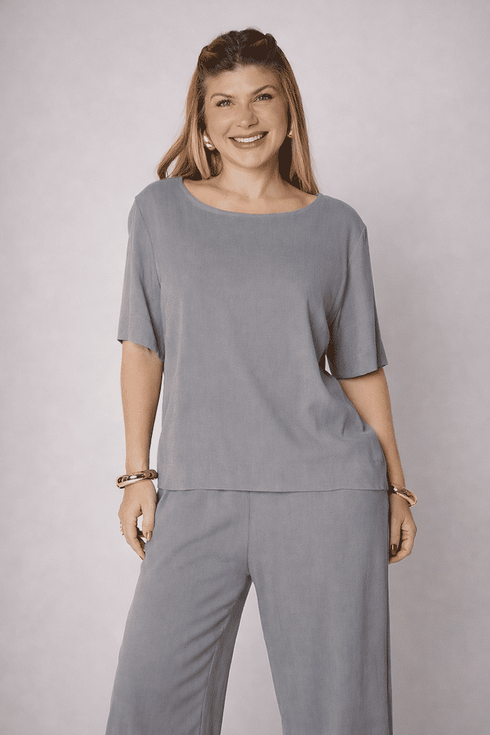 Blusa Chloe Cinza Mineral