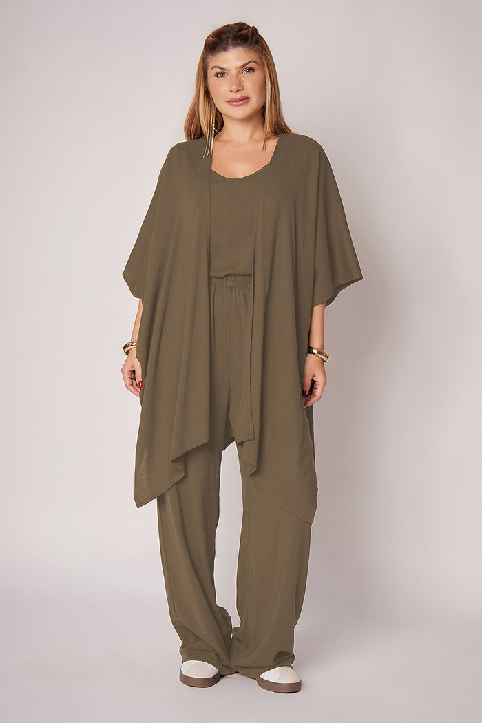 Conjunto Eli Olive - 3 Peças