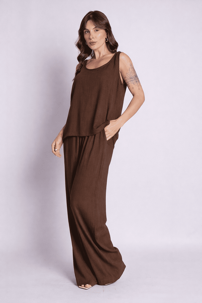 Conjunto Valentina Chocolate - 2 Peças