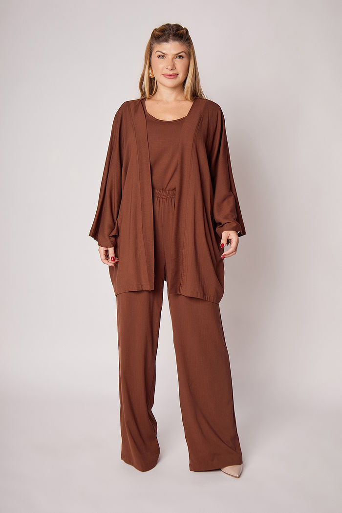 Kimono Aline Marrom