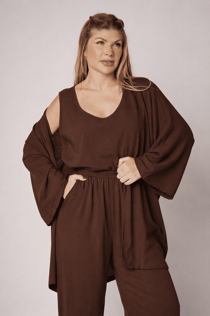 Kimono Aline Chocolate