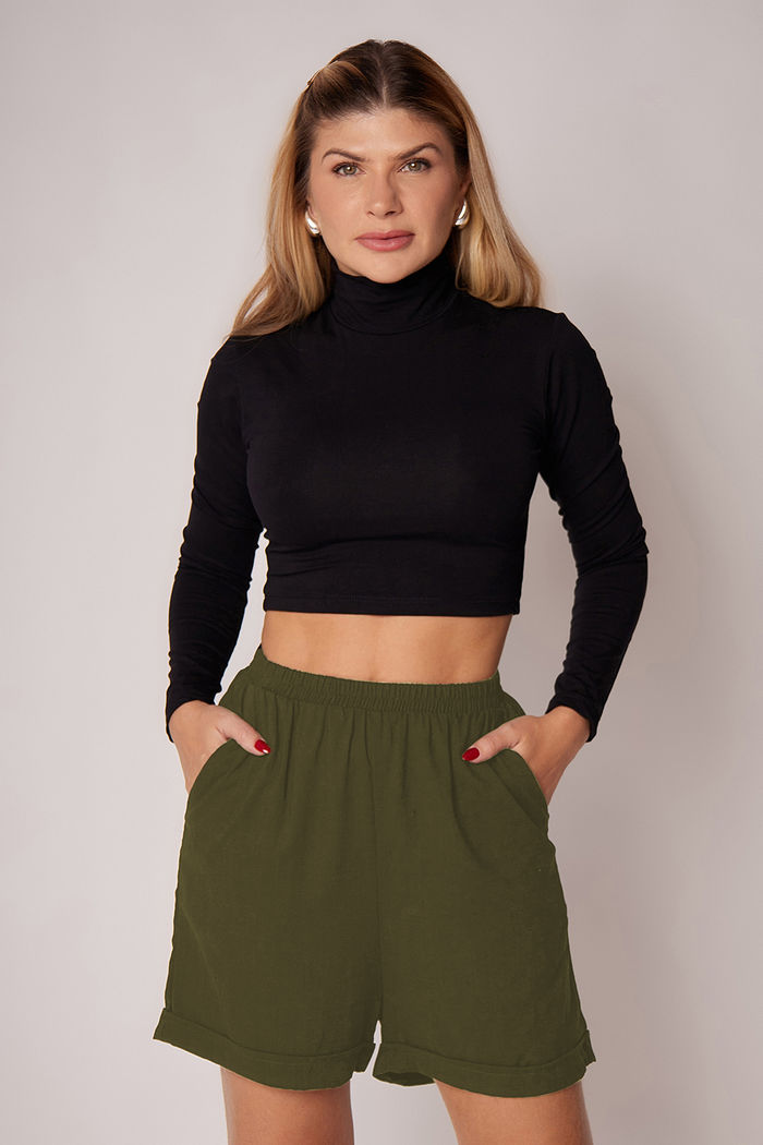 Short Leonor Olive