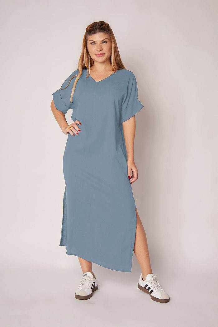 Vestido Elen Celeste