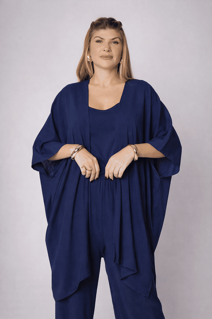 Conjunto Eli Azul Marinho - 3 Peças