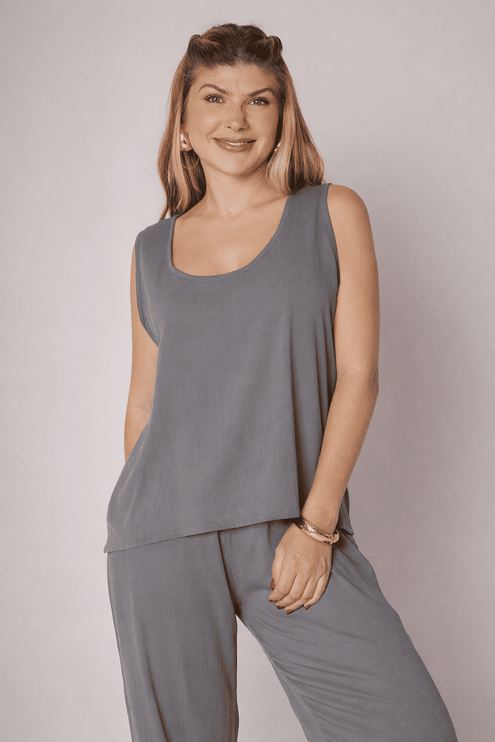 Regata Valentina Cinza Mineral