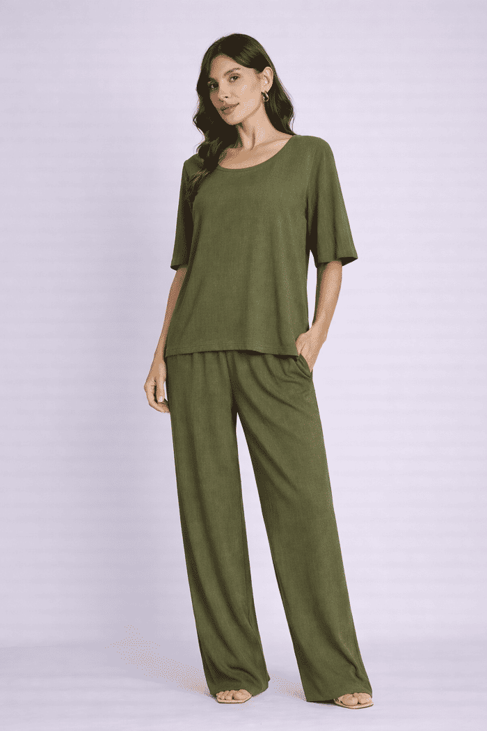 Blusa Chloe Folha Seca