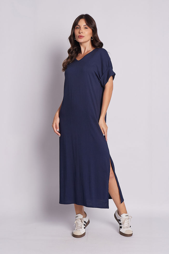Vestido Elen Azul Marinho