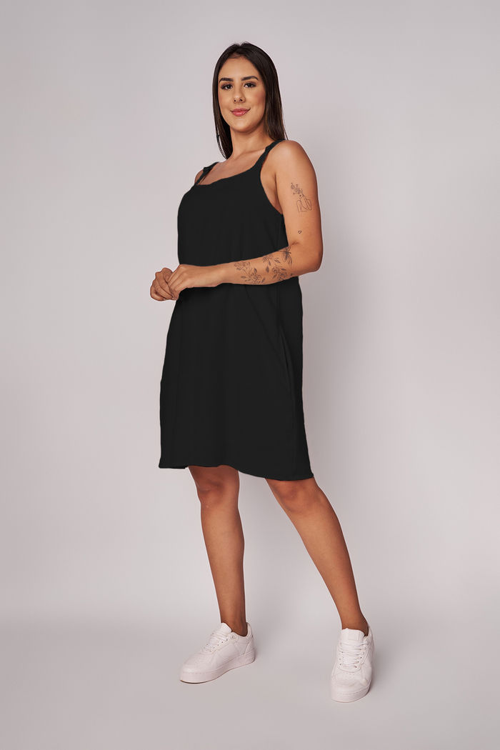 Vestido Cristalia Preto