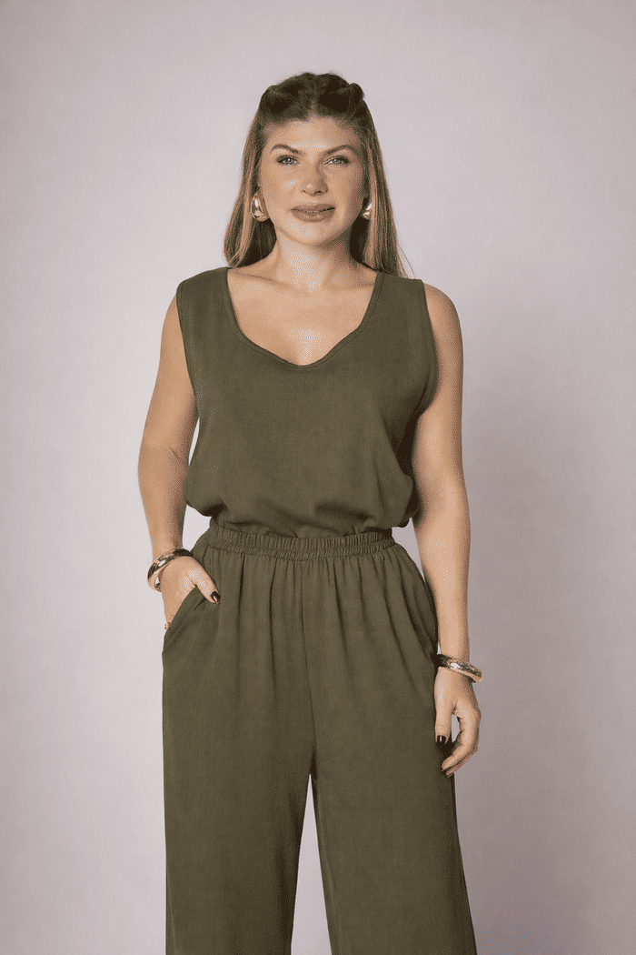 Conjunto Valentina Folha Seca - 2 Peças