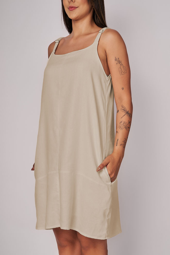 Vestido Cristalia Baunilha