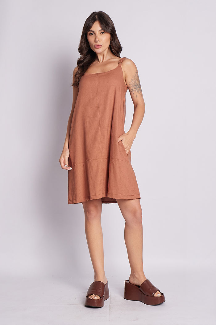 Vestido Cristalia Mocha