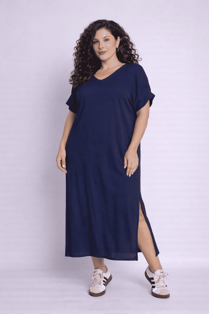 Vestido Elen Azul Marinho