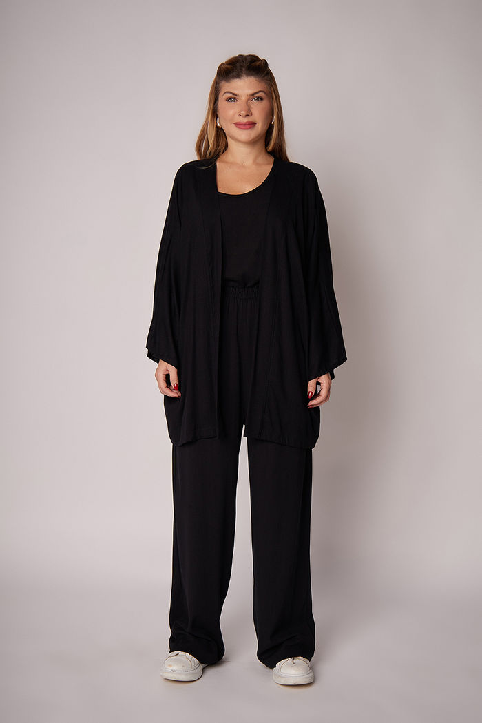 Conjunto Aline Preto - 3 Peças