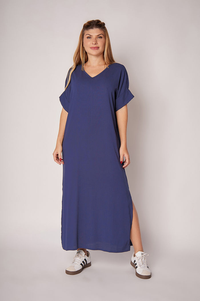 Vestido Elen Azul Marinho